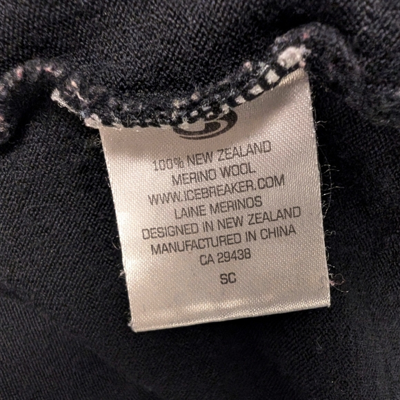 MERINO WOOL Half Zip Pullover Black 260gsm Bodyfit Slim XXL Icebreaker - Picture 5 of 8